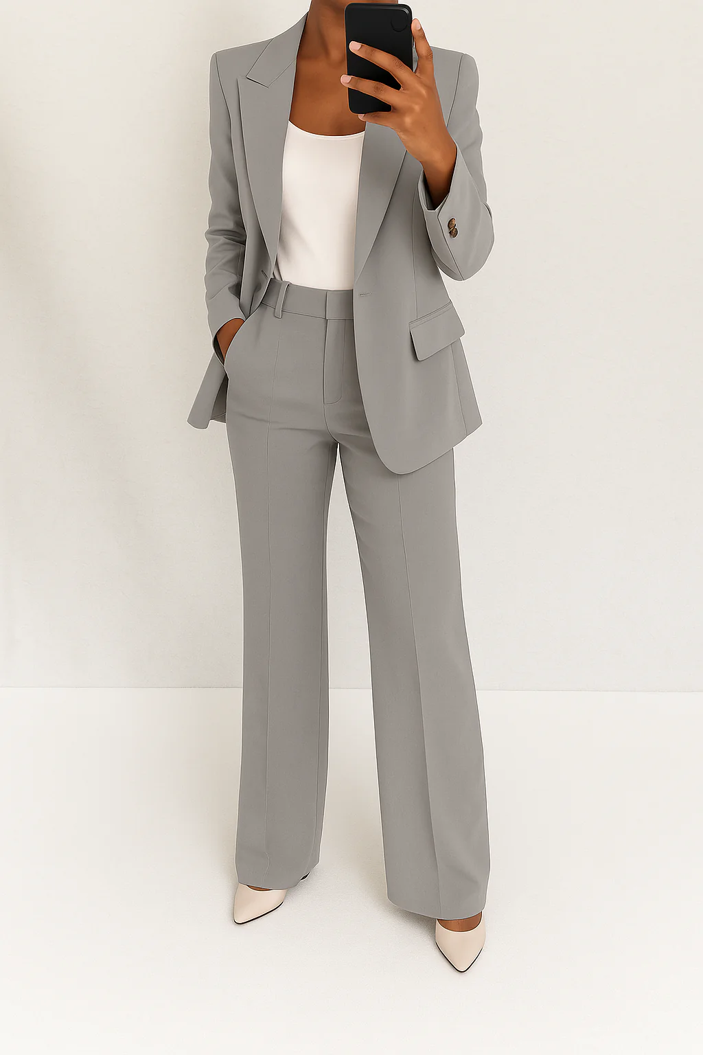 Ceylan Women's Structured Two Piece Blazer & Trouser Set