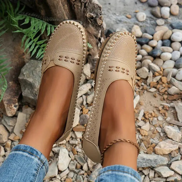 Loafers For Women | Slip-On Perforated
