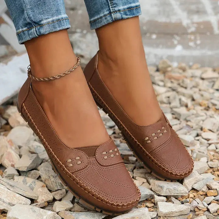 Loafers For Women | Slip-On Perforated