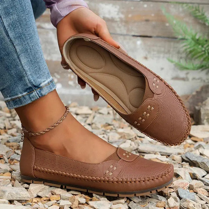 Loafers For Women | Slip-On Perforated