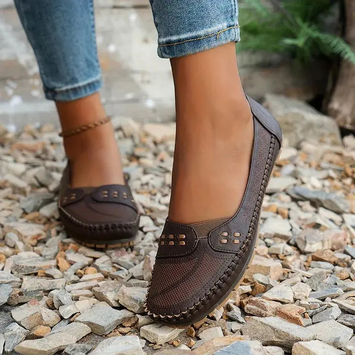 Loafers For Women | Slip-On Perforated