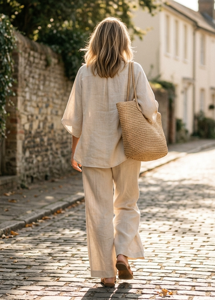 Women’s Co-Ord Set with Batwing Sleeve Top and Wide Leg Trousers