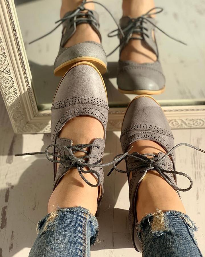 Wedding Shoes For Women | Mary Jane Block Heel Lace-Up