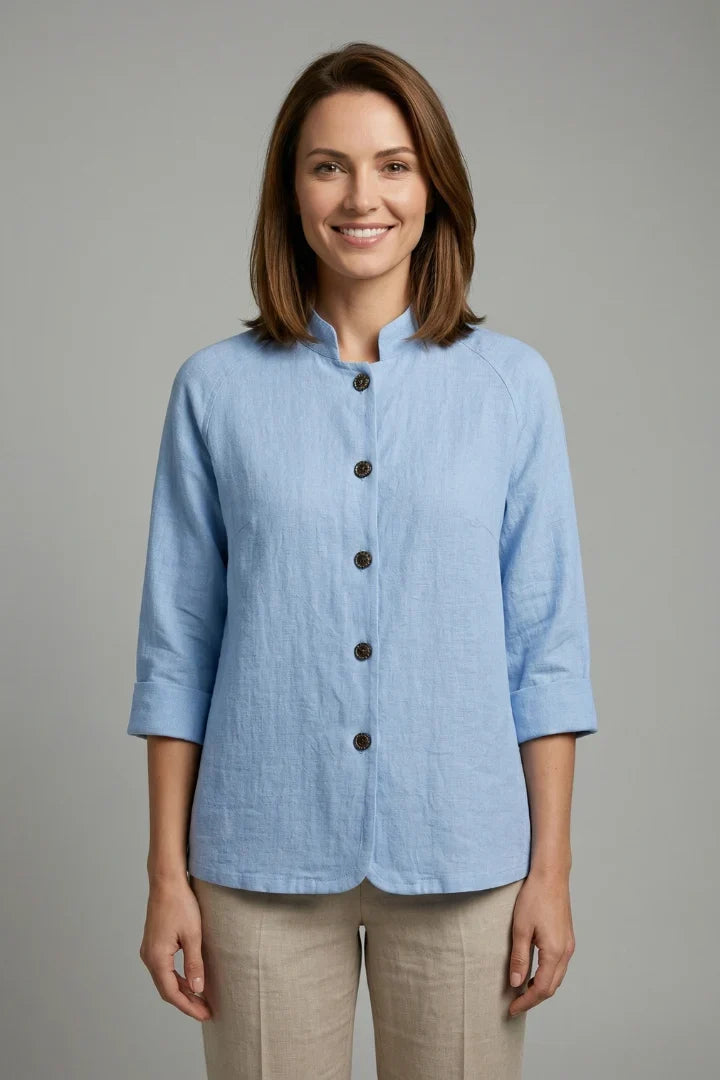 Women's Collar Shirt | Button Front Long Sleeve