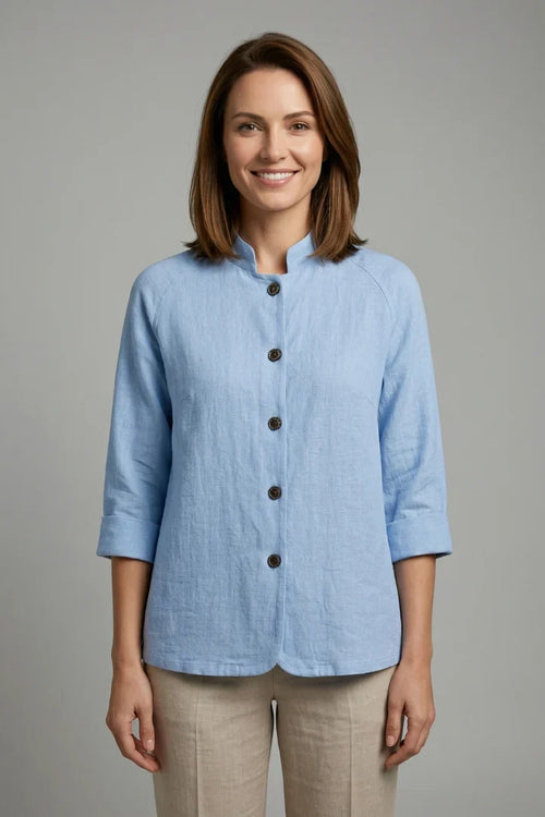 Women's Collar Shirt | Button Front Long Sleeve