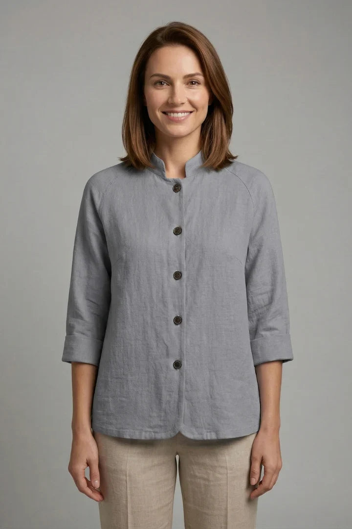 Women's Collar Shirt | Button Front Long Sleeve