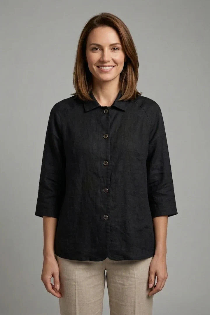 Women's Collar Shirt | Button Front Long Sleeve
