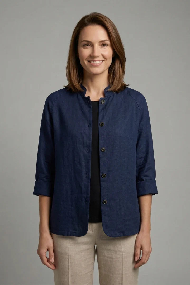 Women's Collar Shirt | Button Front Long Sleeve