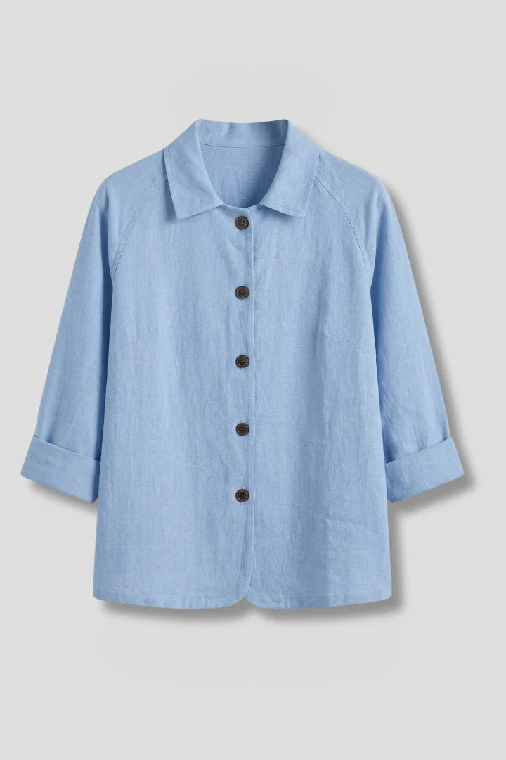 Women's Collar Shirt | Button Front Long Sleeve