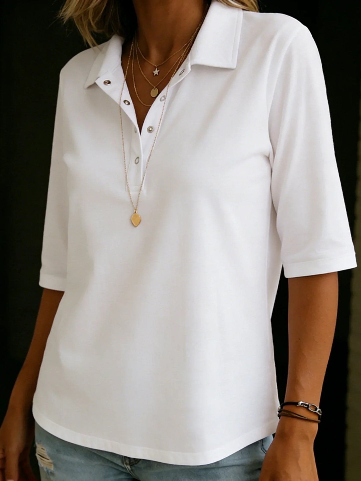 Women's Polo T-Shirt | Cotton Short Sleeve