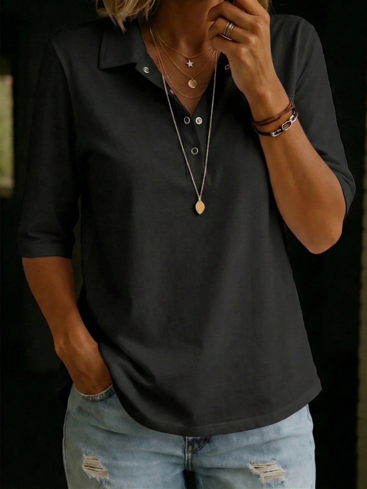Women's Polo T-Shirt | Cotton Short Sleeve