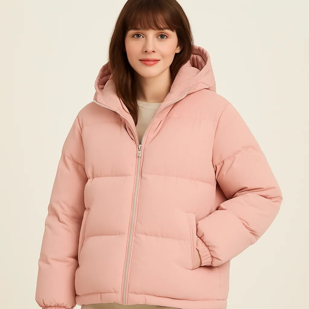 Women's Puffer Jacket | Weatherproof Hooded Zip Front