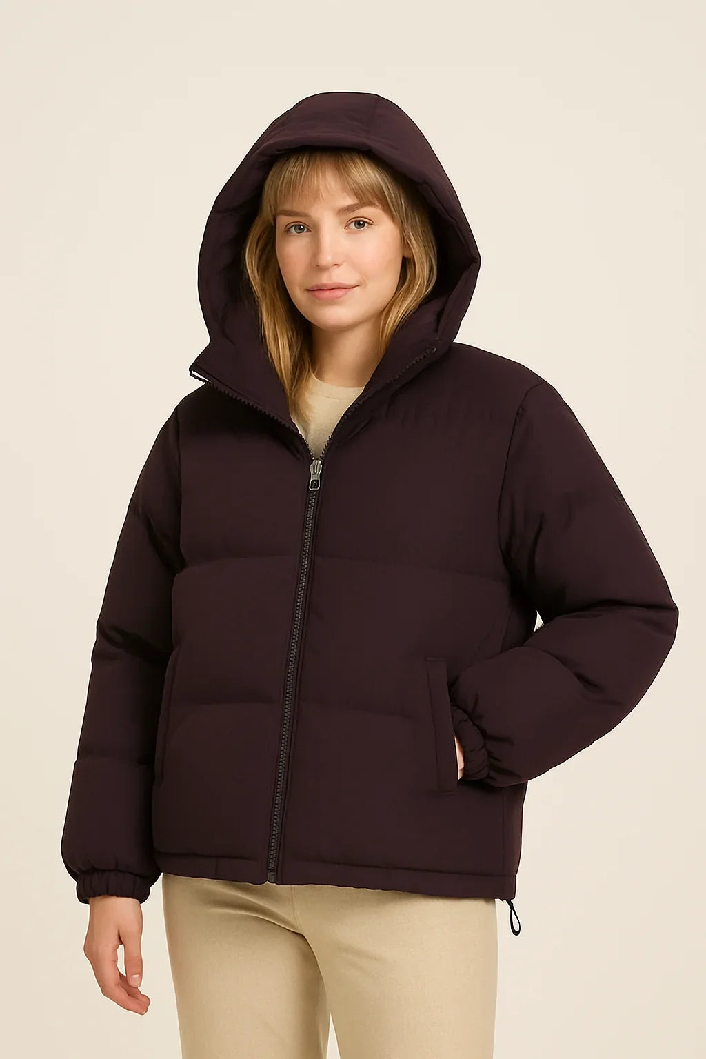Women's Puffer Jacket | Weatherproof Hooded Zip Front