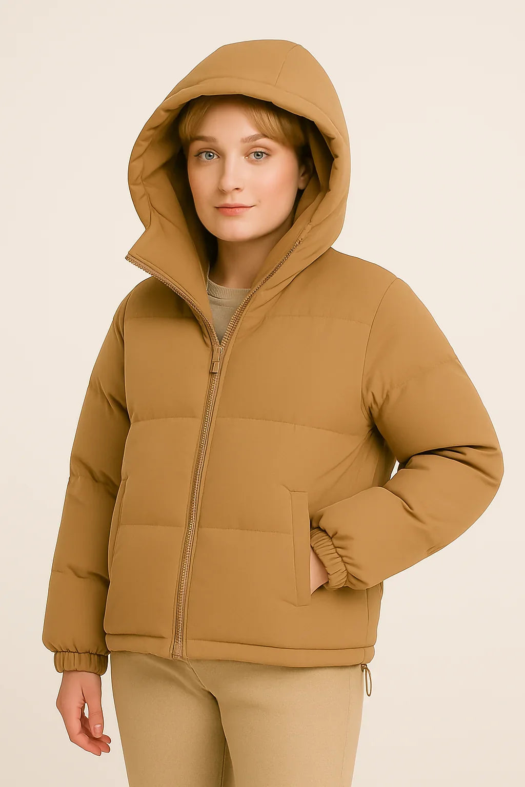 Women's Puffer Jacket | Weatherproof Hooded Zip Front