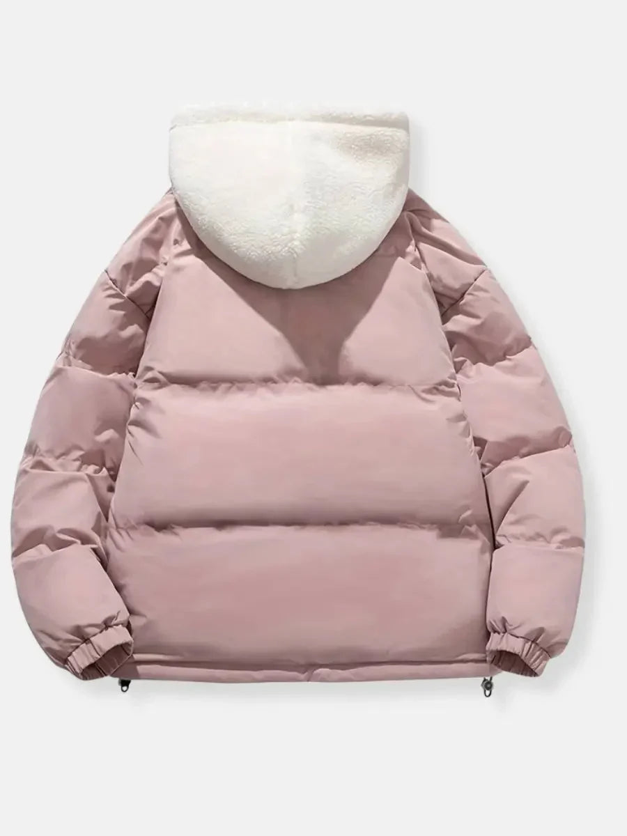 Women's Quilted Coat | Sherpa Lined Hood Puffer Jacket