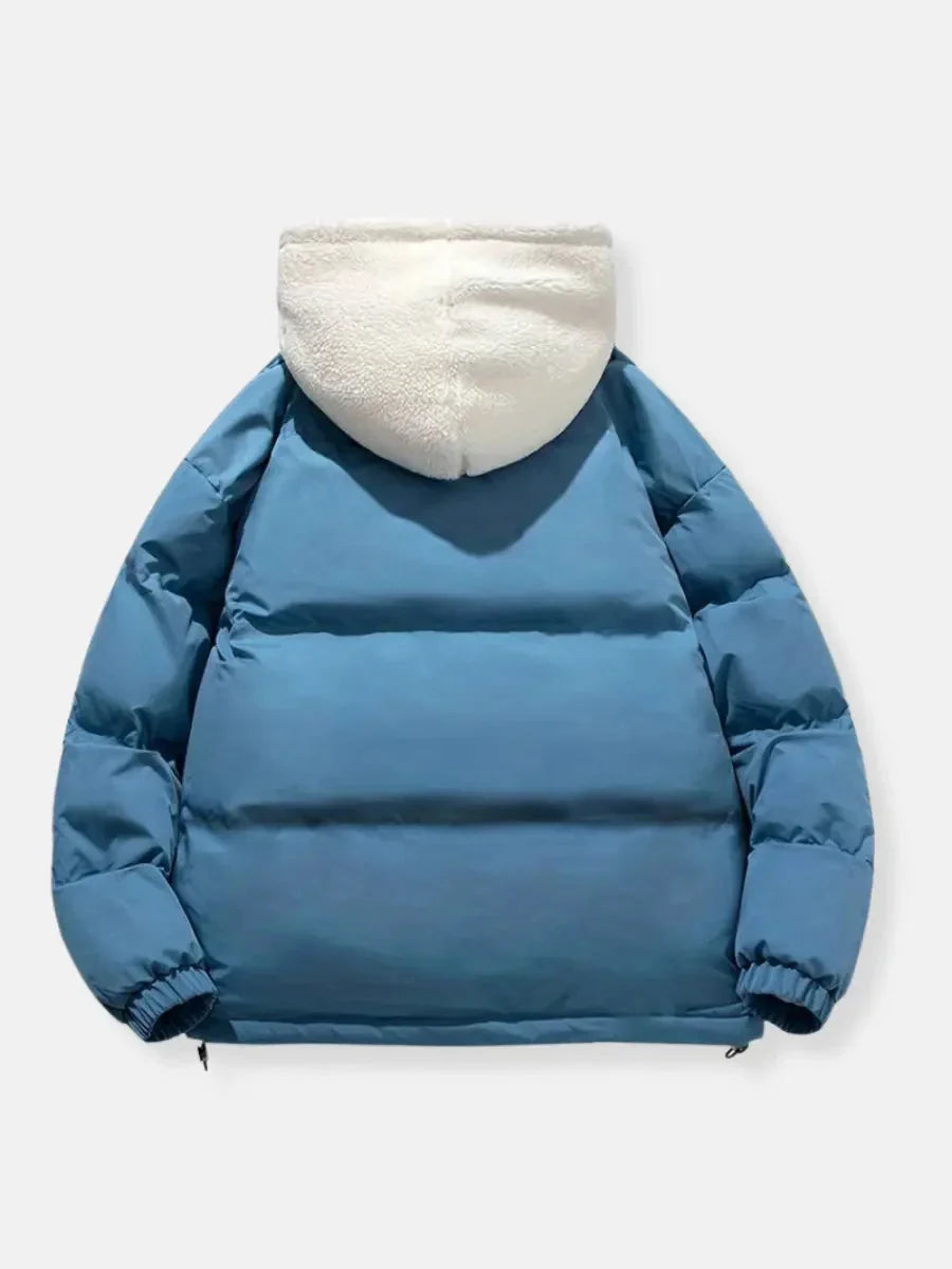 Women's Quilted Coat | Sherpa Lined Hood Puffer Jacket