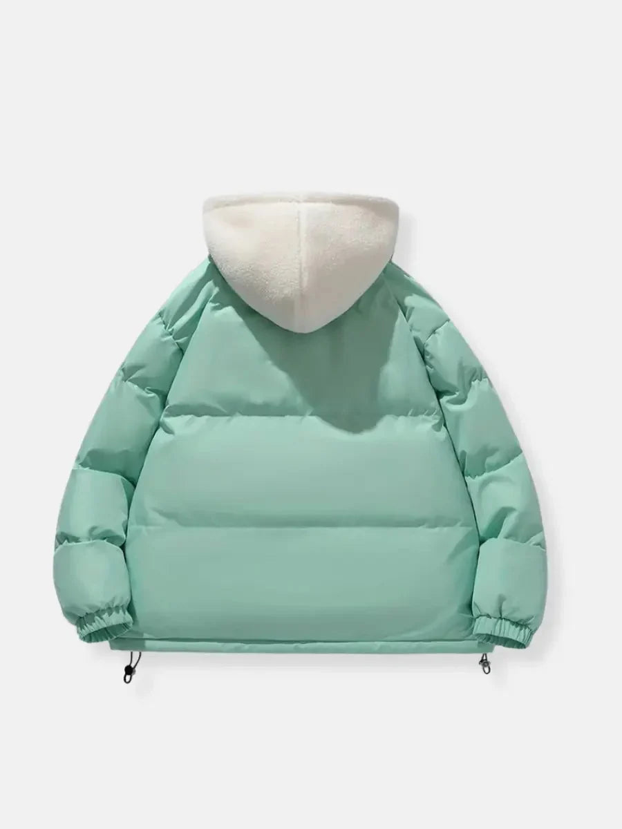 Women's Quilted Coat | Sherpa Lined Hood Puffer Jacket