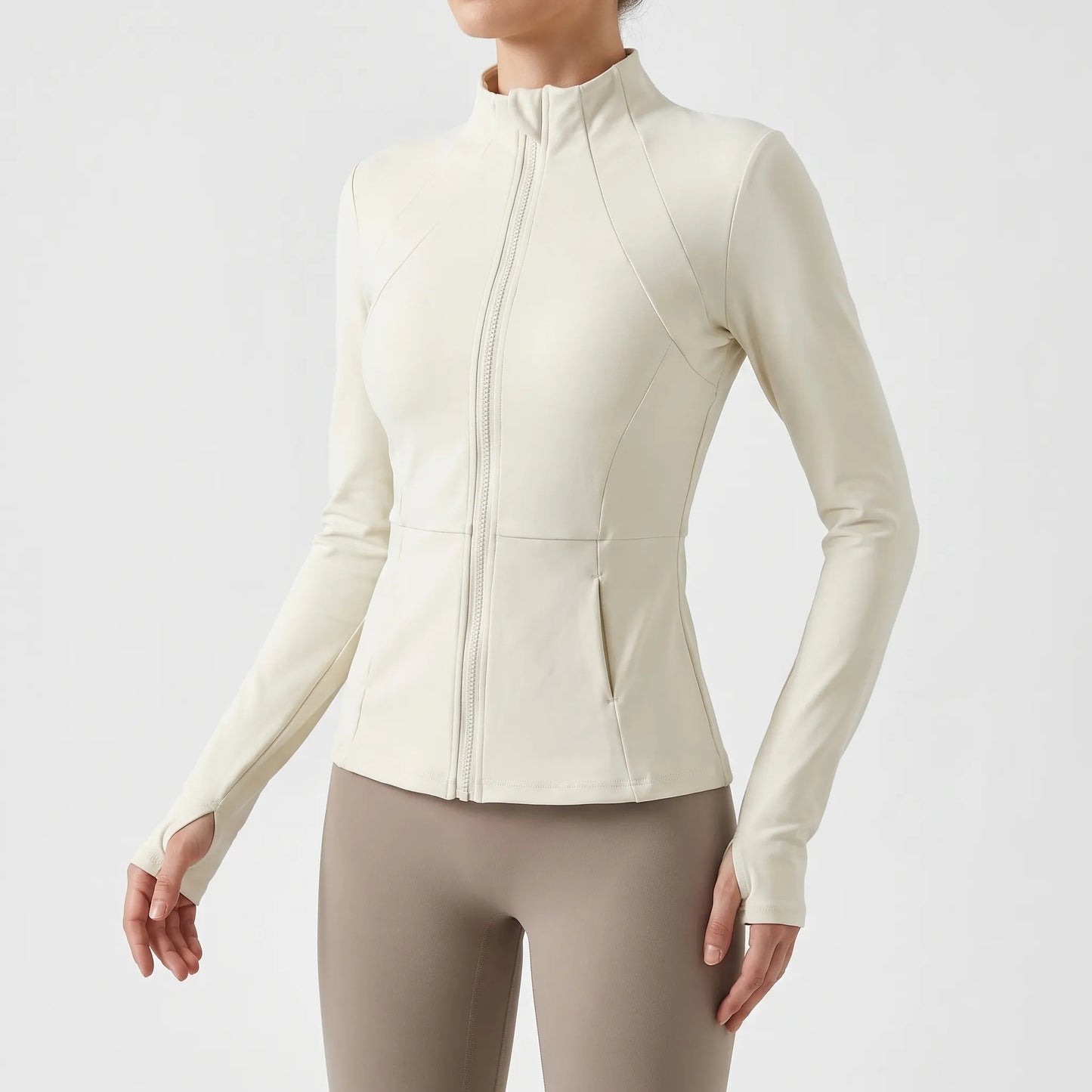 Women's Sport Coat | Long Sleeve Zipper Thumbholes