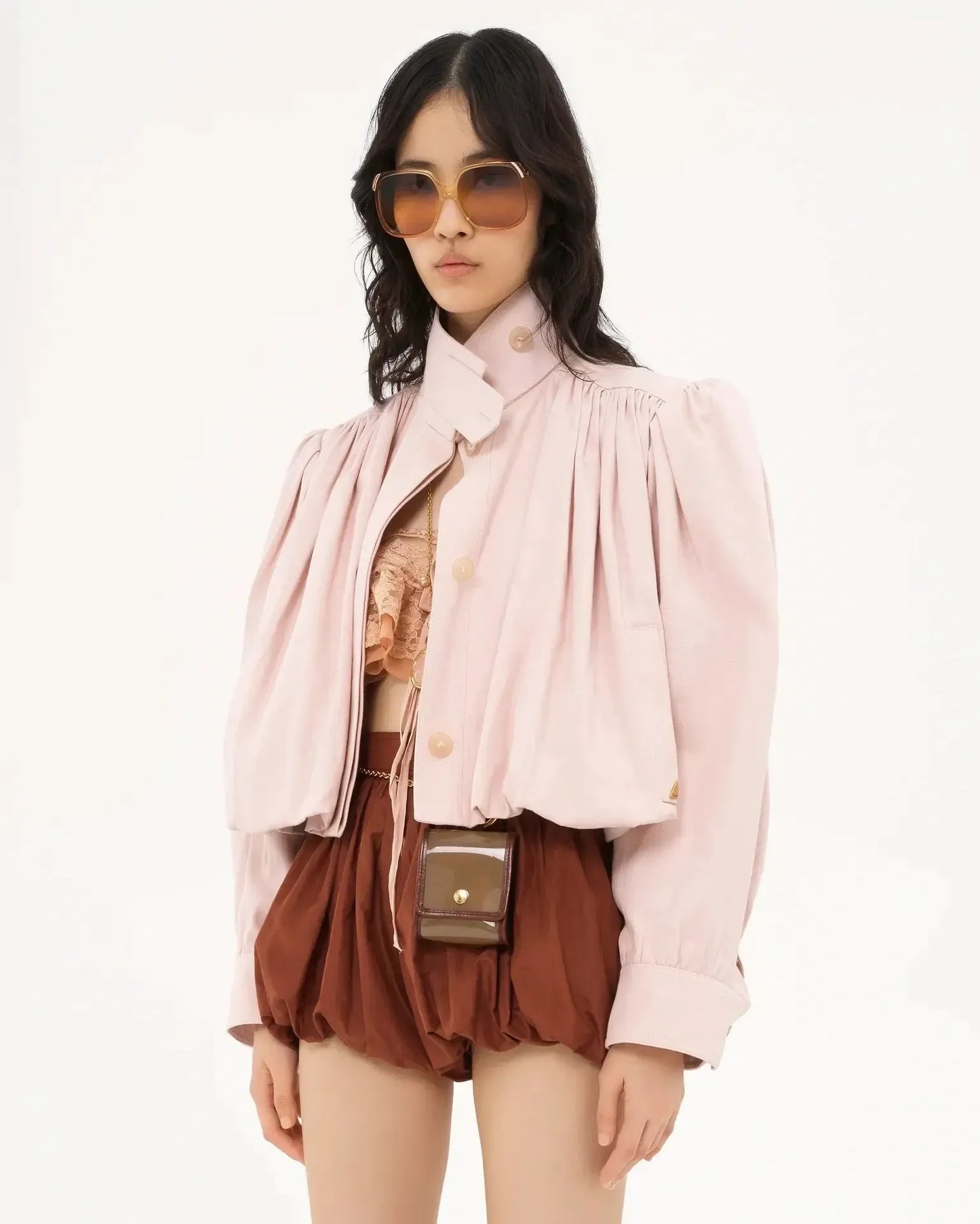 Women's Varsity Jacket | Cropped Button Front