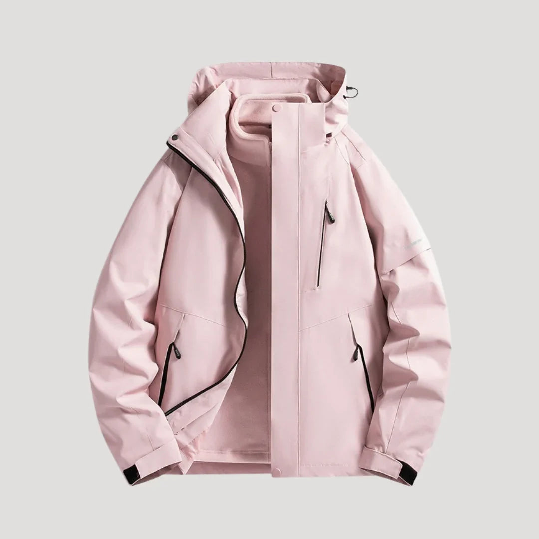 Women's Waterproof Jacket | Hooded Zip Front Outdoor