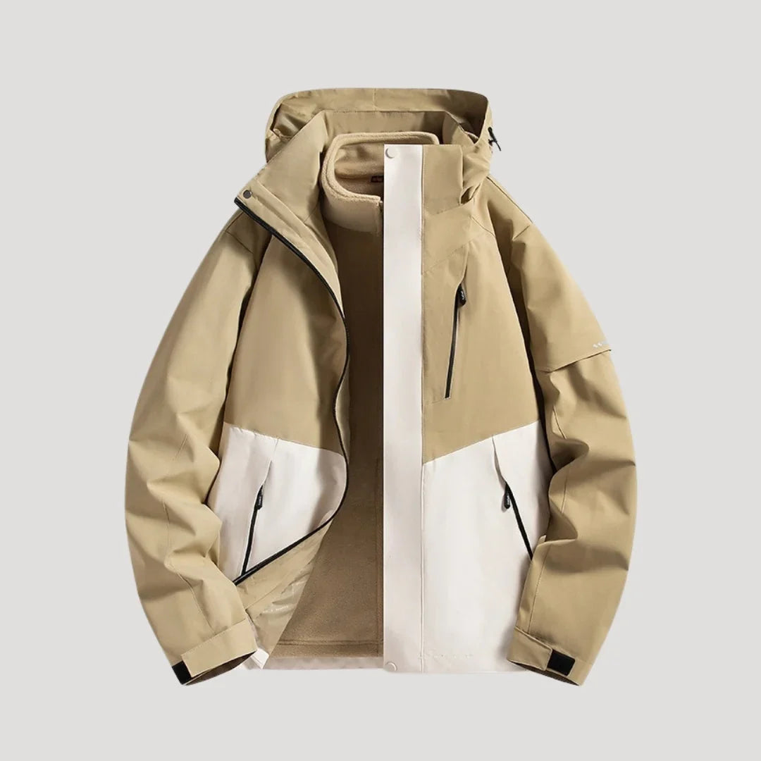 Women's Waterproof Jacket | Hooded Zip Front Outdoor