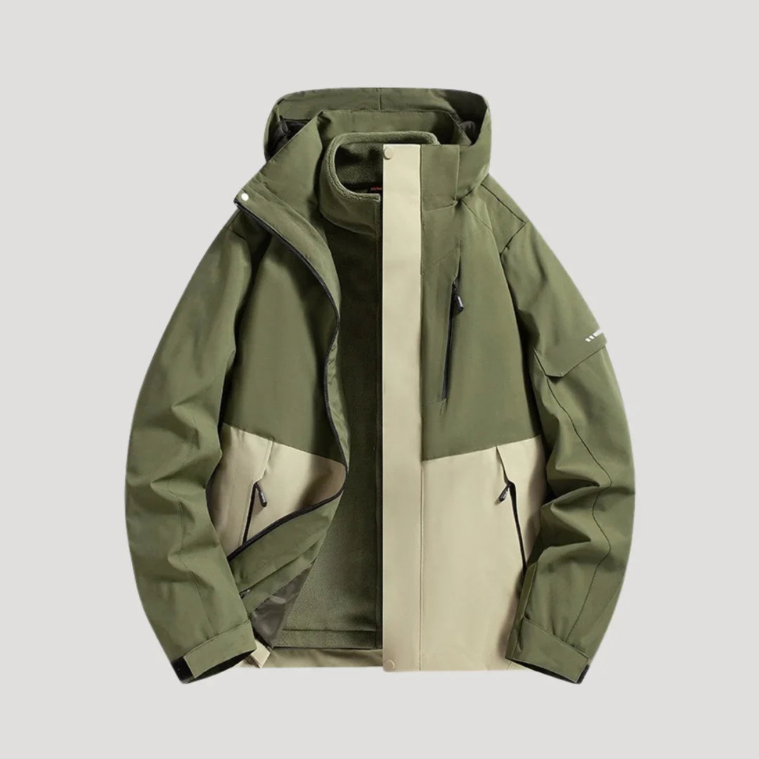 Women's Waterproof Jacket | Hooded Zip Front Outdoor