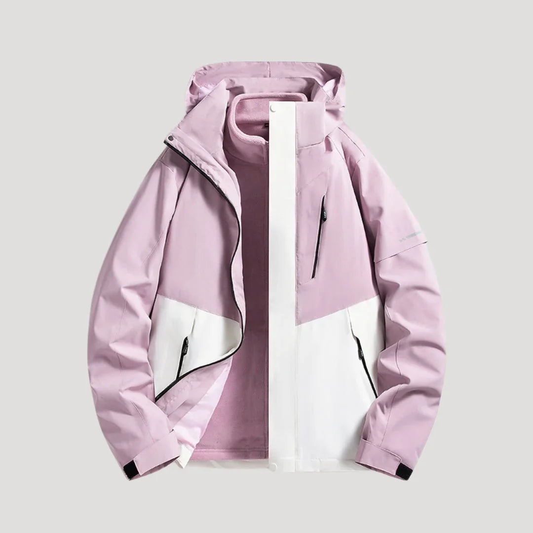 Women's Waterproof Jacket | Hooded Zip Front Outdoor