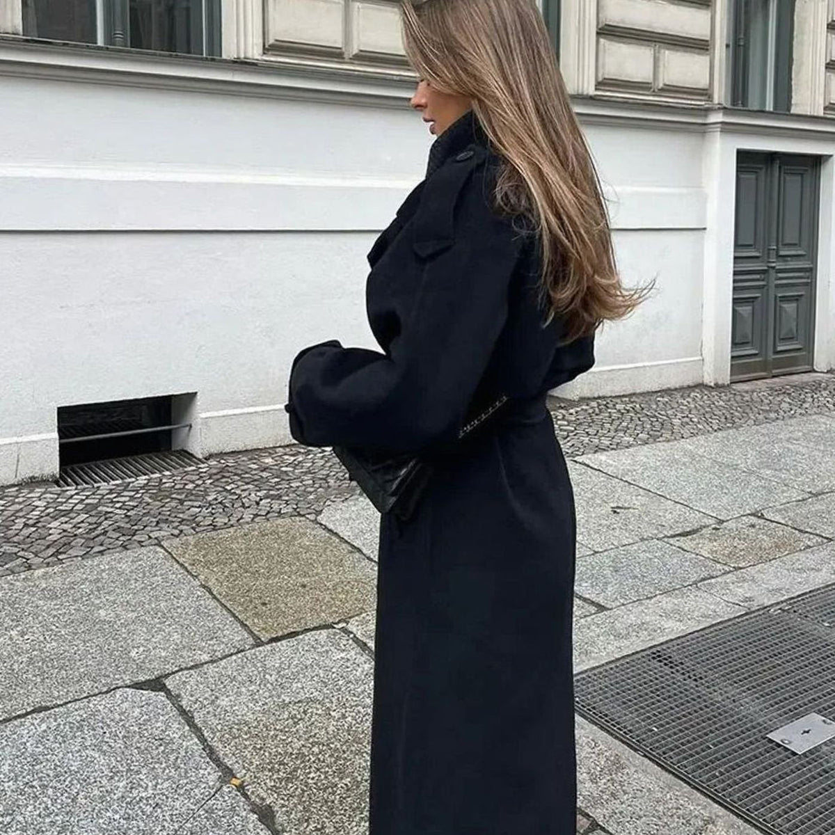Olivia | Women's Double-Breasted Long Belted Trench Coat