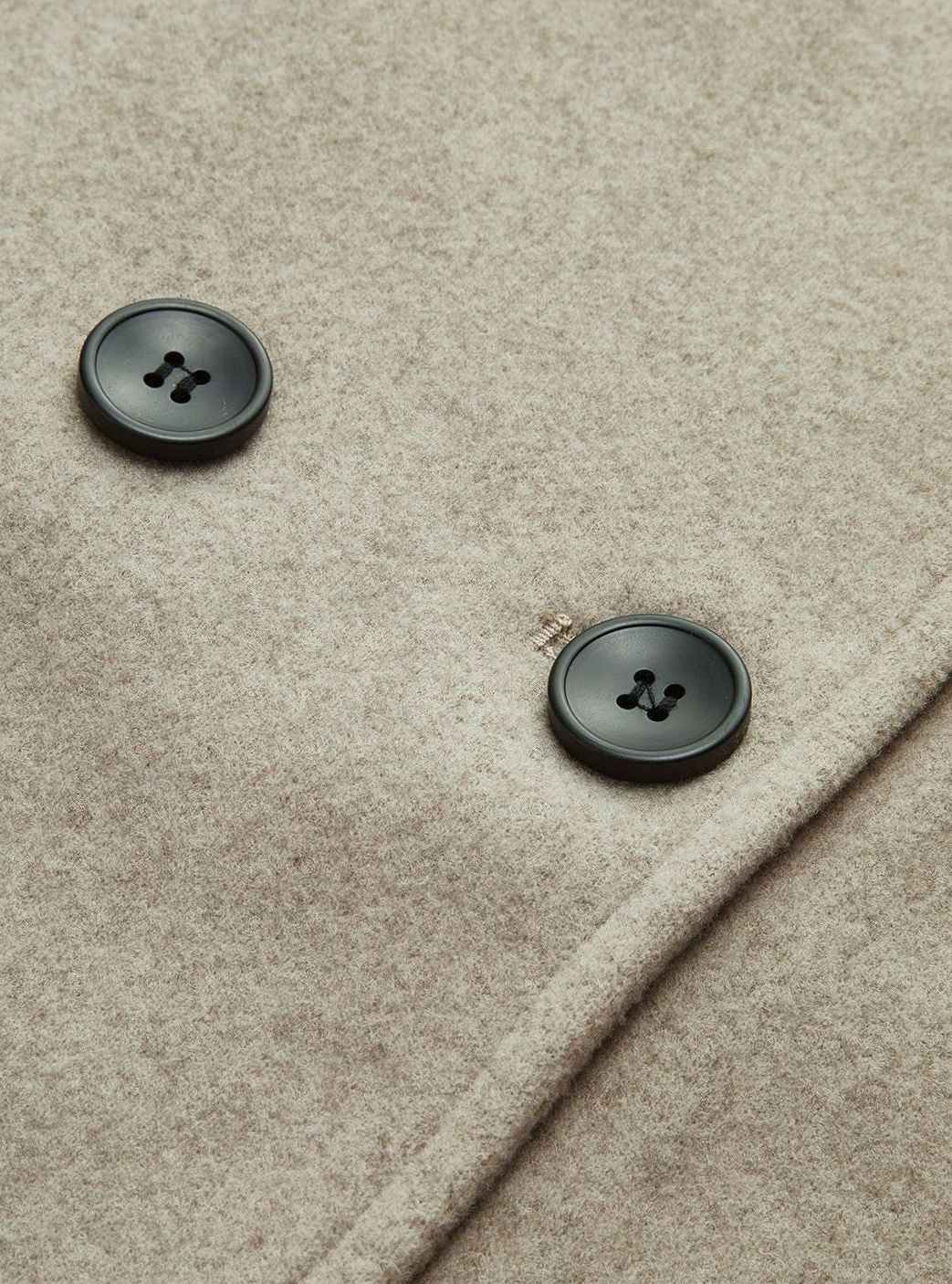 Sophia | Women's Double-Breasted Stand-Collar Wool Pea Coat