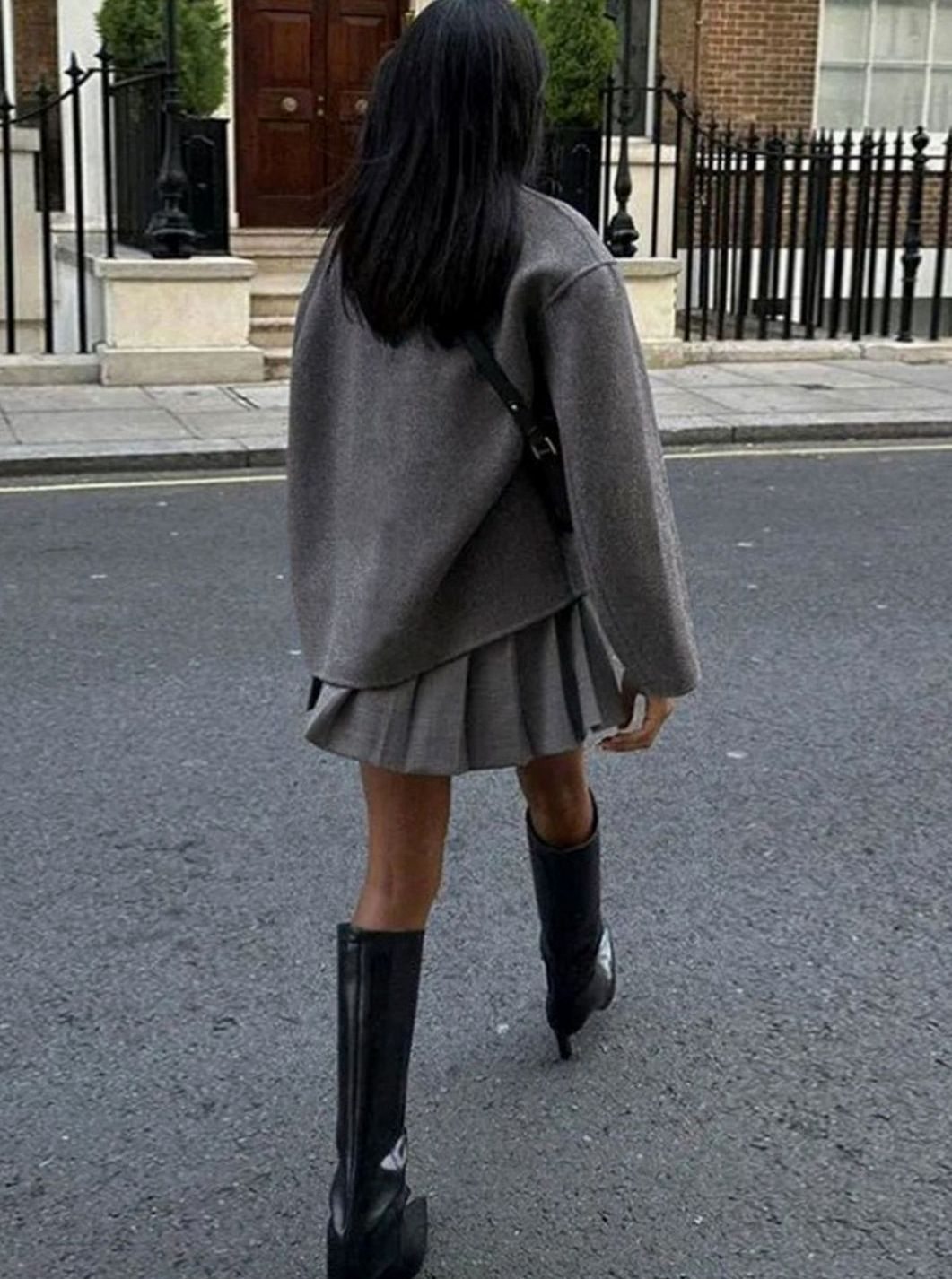Sophia | Women's Double-Breasted Stand-Collar Wool Pea Coat