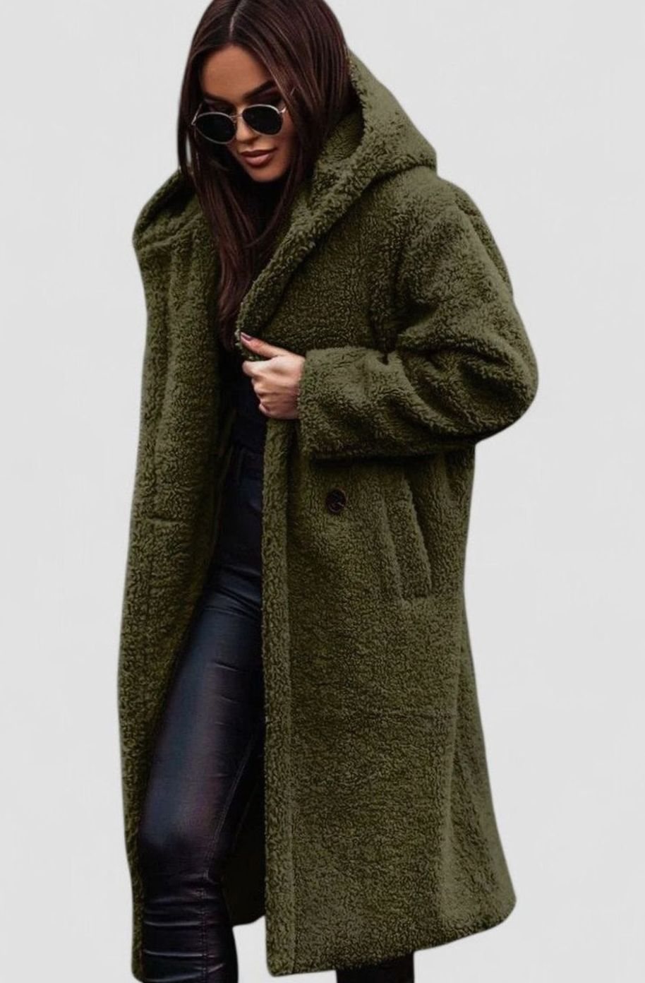 Camila | Women's Elegant Oversized Teddy Faux Fur Long Winter Coat