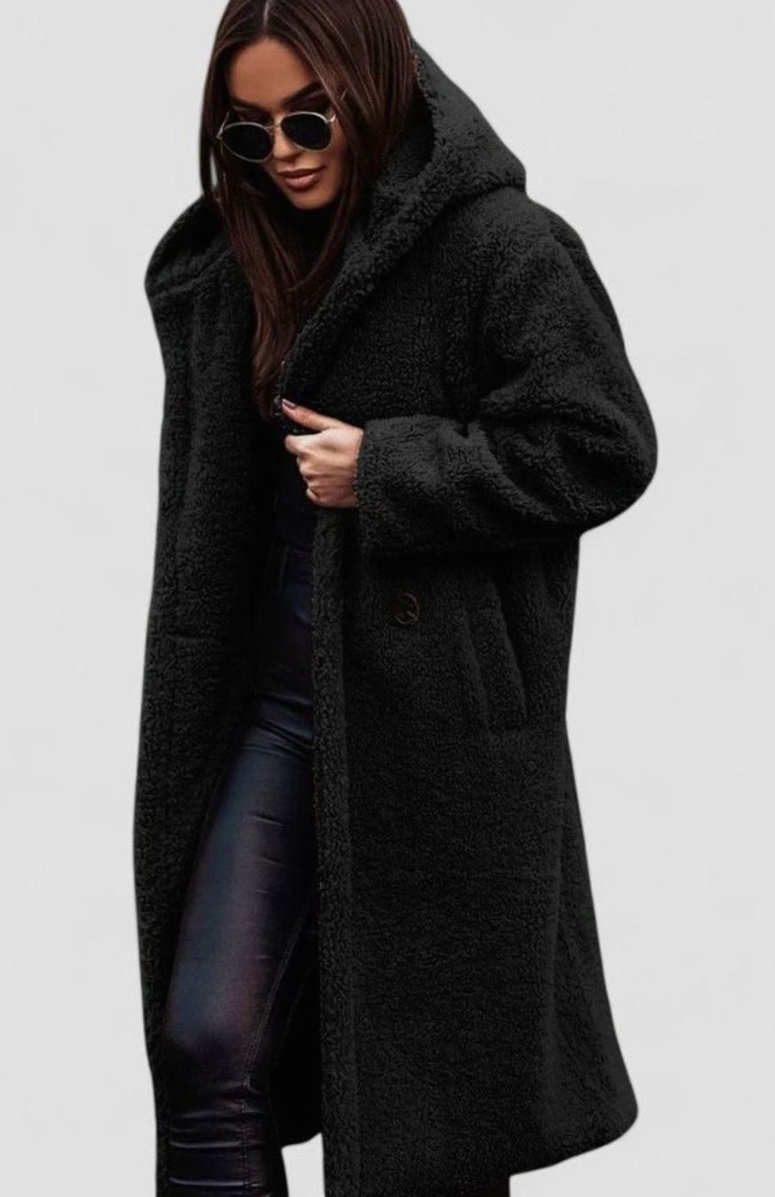 Camila | Women's Elegant Oversized Teddy Faux Fur Long Winter Coat