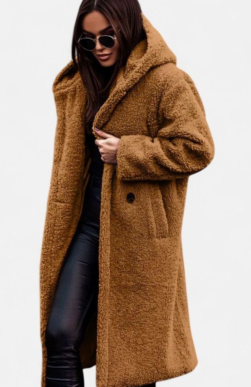 Camila | Women's Elegant Oversized Teddy Faux Fur Long Winter Coat