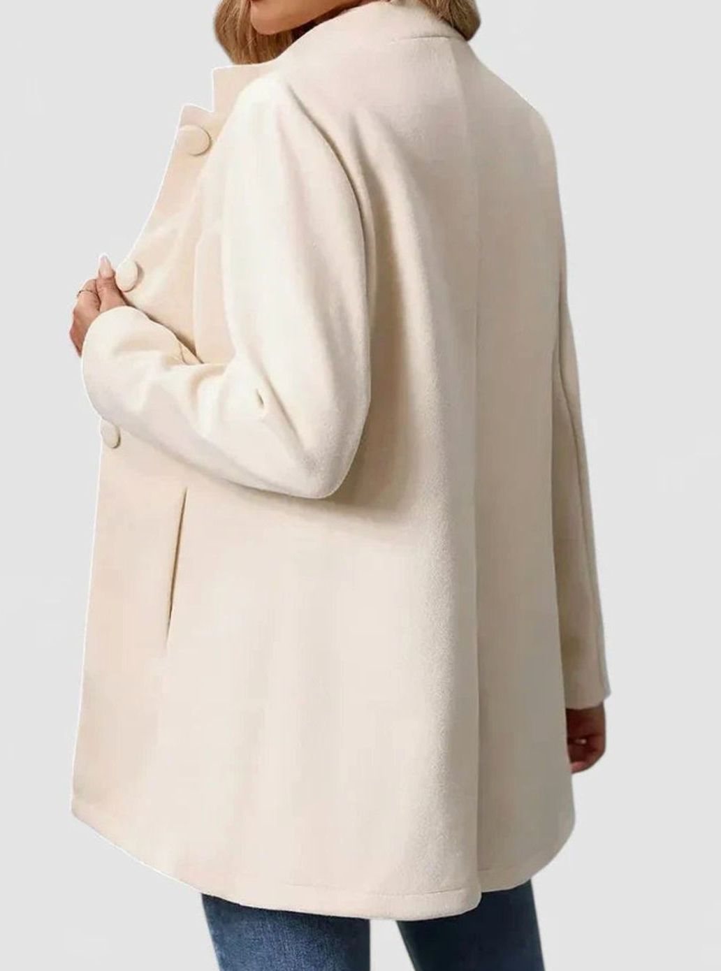 Victoria | Women's Elegant Stand-Collar Button-Front Formal Jacket