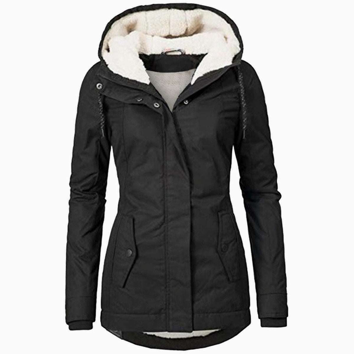 Scarlett | Women's Fleece-Lined Hooded Zip-Up Winter Parka Jacket