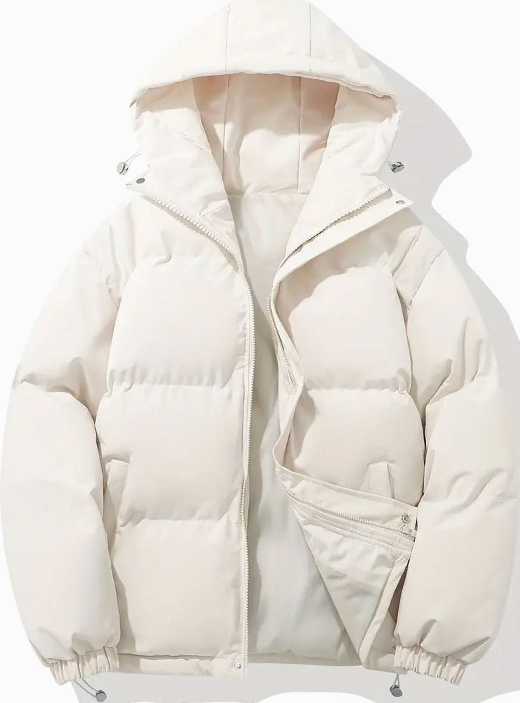 Isabella | Women's Hooded Quilted Puffer Jacket Zip-Up Drawstring