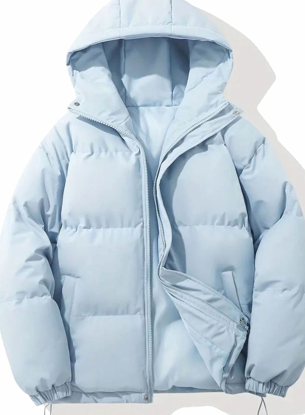 Isabella | Women's Hooded Quilted Puffer Jacket Zip-Up Drawstring