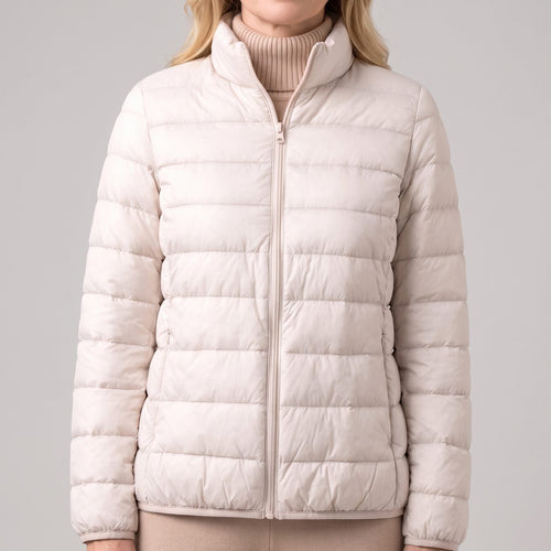 Harper | Women's Lightweight Down-Fill Stand-Collar Quilted Jacket