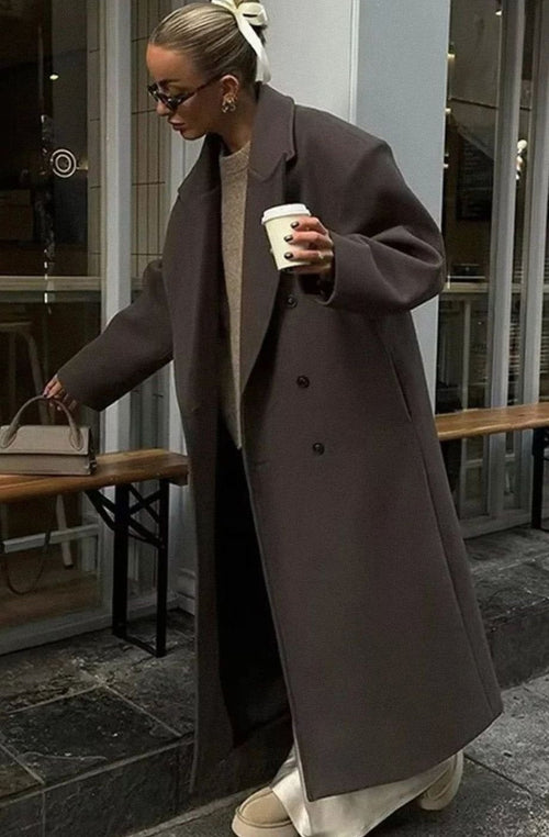Isabella | Women's Oversized Double-Breasted Long Winter Coat