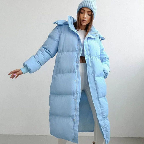 Madison | Women's Oversized Quilted Long Hooded Puffer Coat