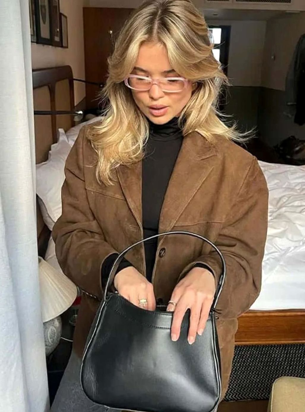 Olivia | Women's Oversized Suede-Look Single-Button Blazer Jacket