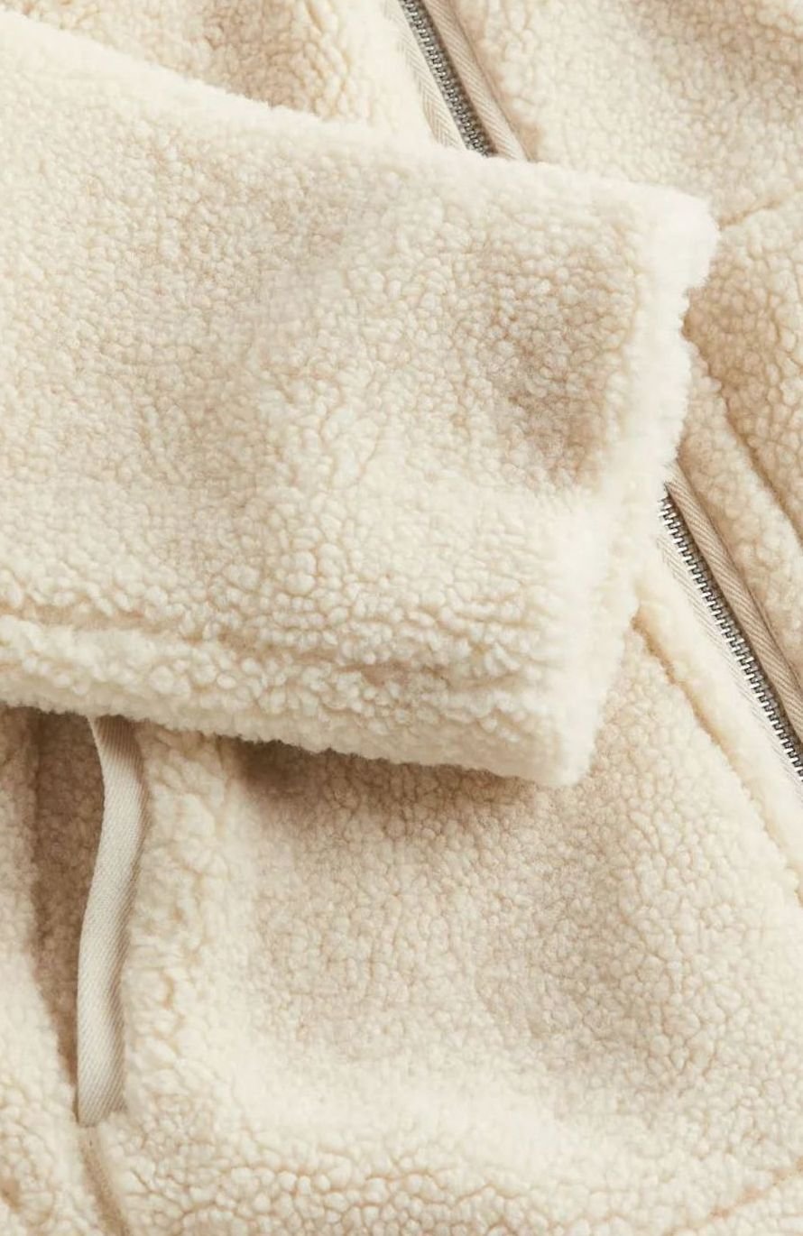 Victoria | Women's Relaxed-Fit Teddy Zip-Up Jacket High Neck Fleece