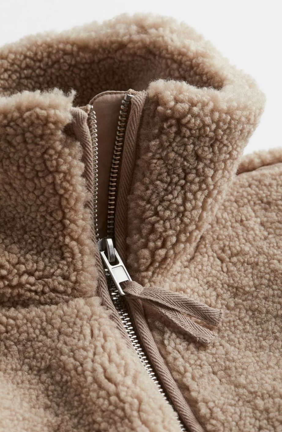 Victoria | Women's Relaxed-Fit Teddy Zip-Up Jacket High Neck Fleece