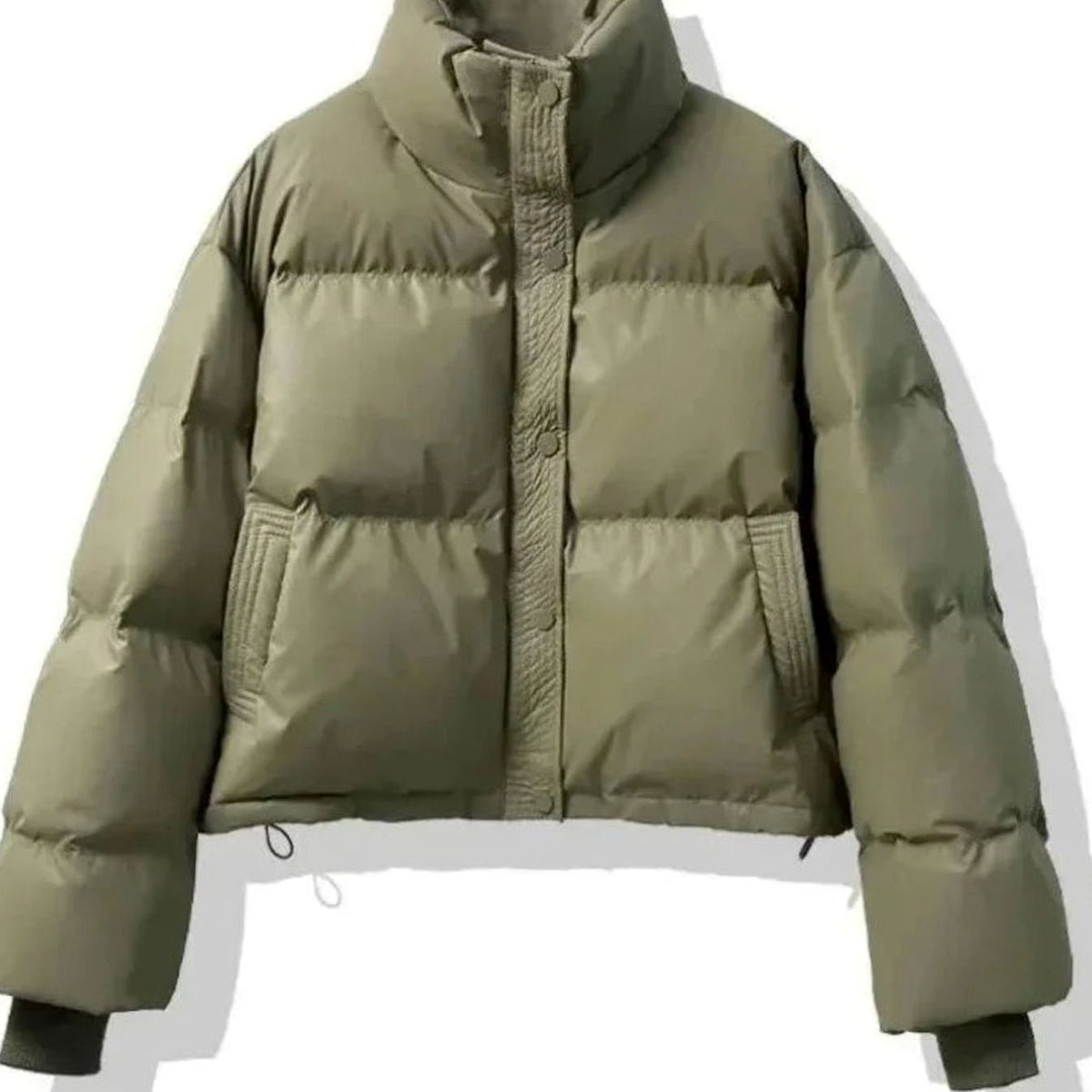 Charlotte | Women's Short Quilted Puffer Jacket Stand-Collar PU Coat