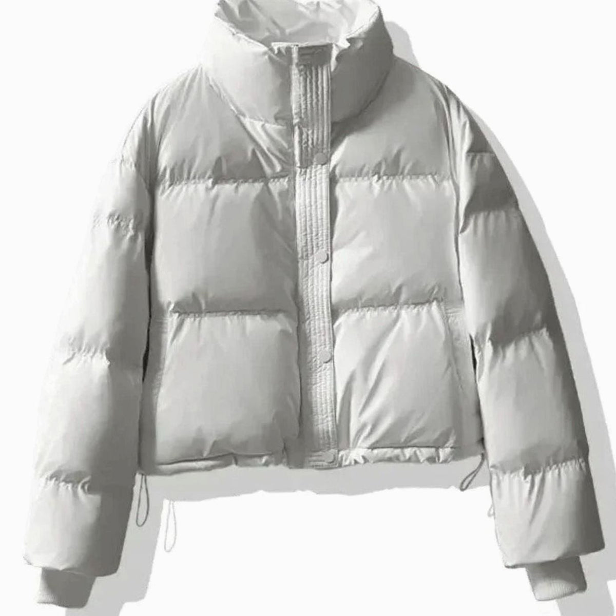 Charlotte | Women's Short Quilted Puffer Jacket Stand-Collar PU Coat