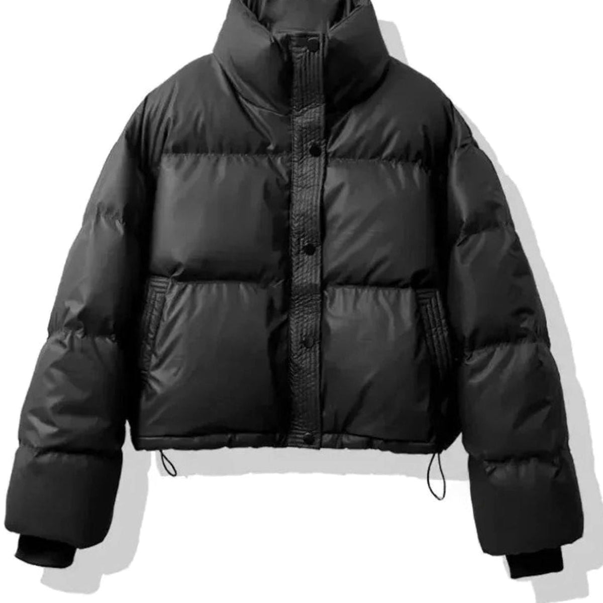 Charlotte | Women's Short Quilted Puffer Jacket Stand-Collar PU Coat