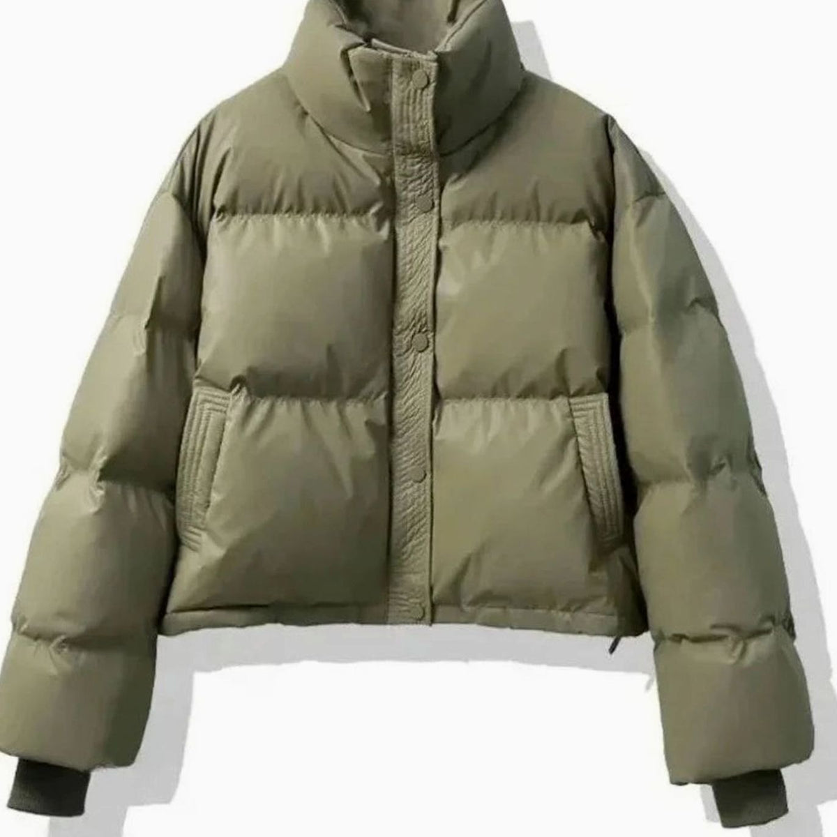 Charlotte | Women's Short Quilted Puffer Jacket Stand-Collar PU Coat