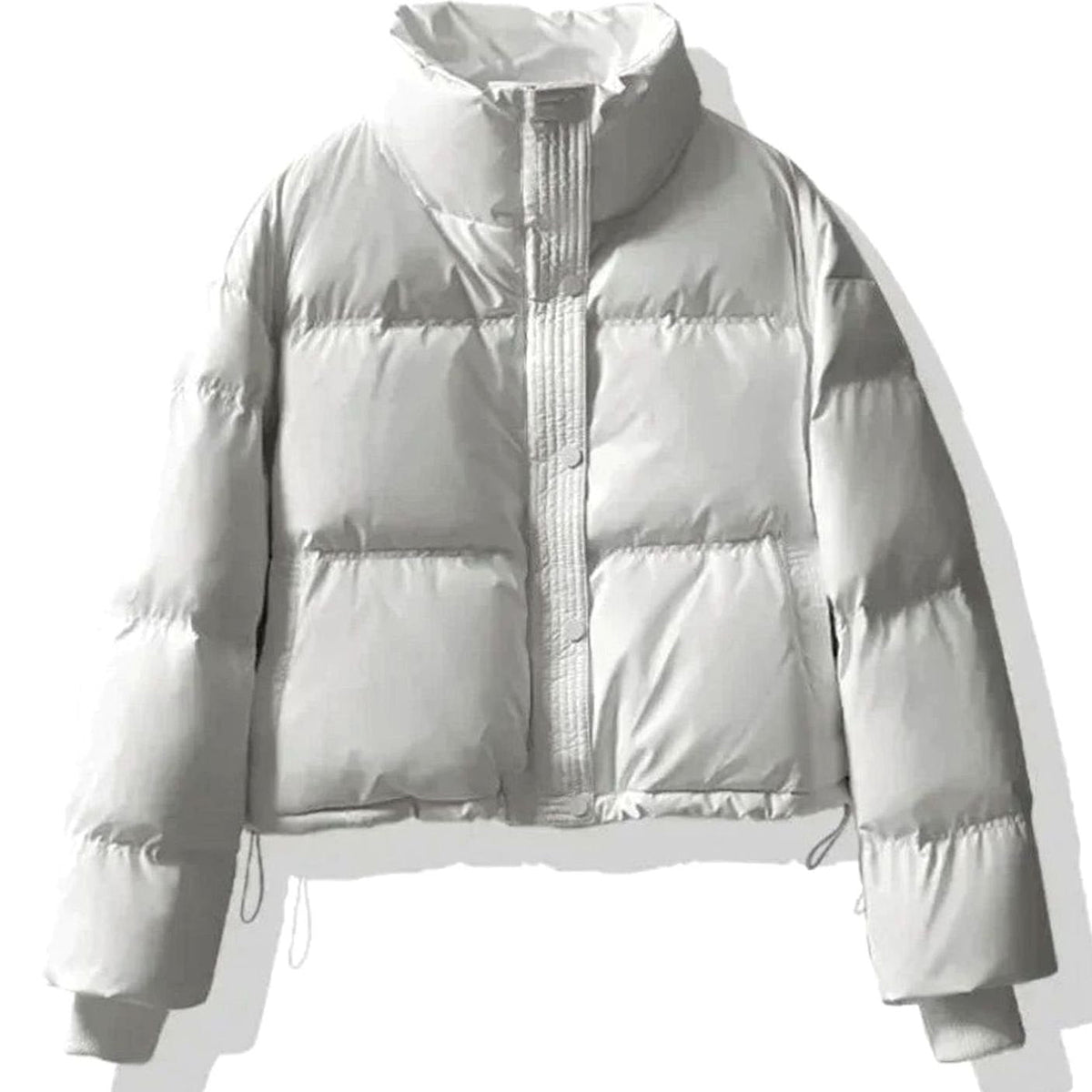 Charlotte | Women's Short Quilted Puffer Jacket Stand-Collar PU Coat