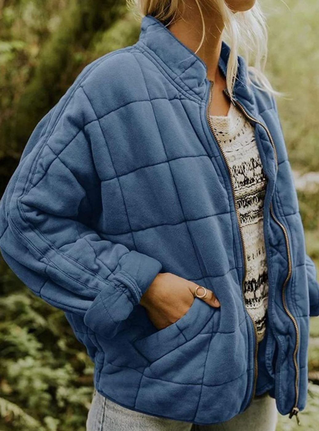 Madison | Women's Slim-Fit Zip-Up Quilted Jacket Stand Collar